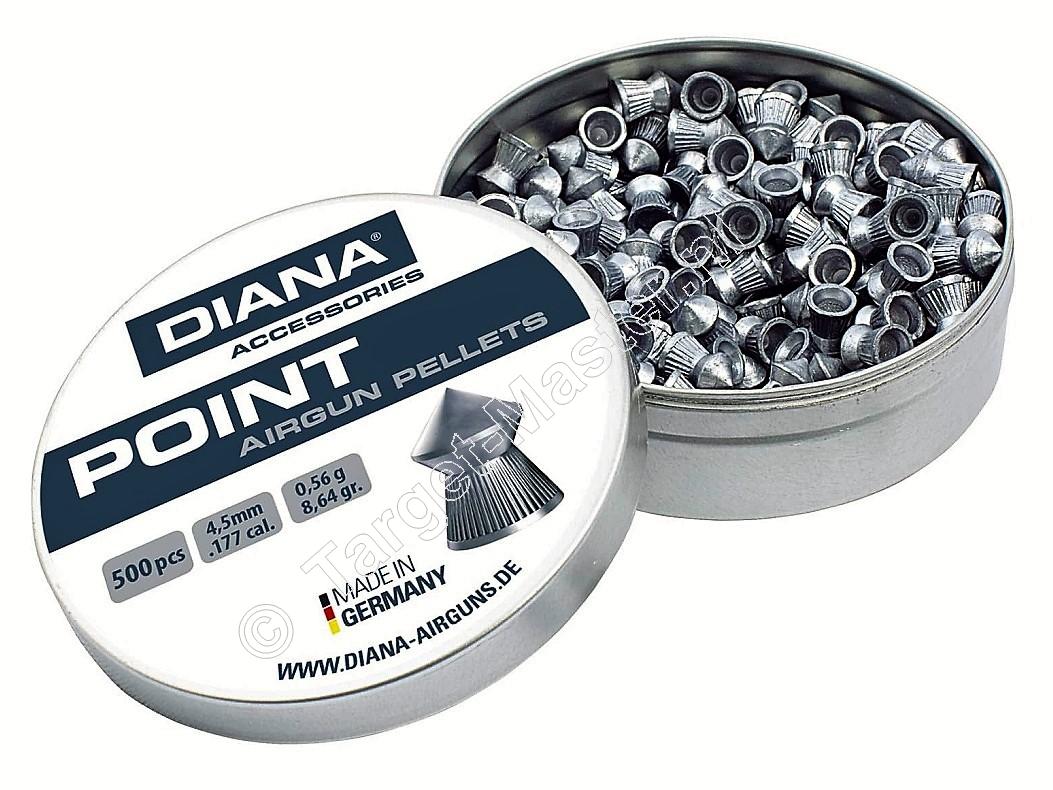 Diana Point 5.50mm Luchtdruk Kogeltjes blikje 200